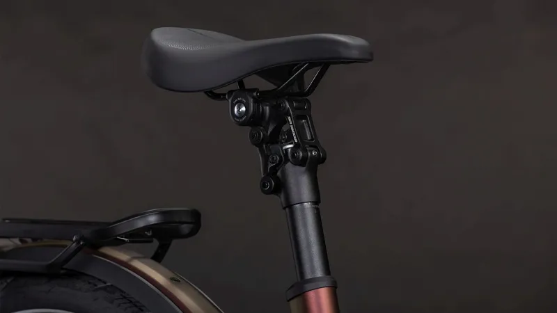 Cube Kathmandu Hybrid Pro EE 800Wh Electric Hybrid Bike in Sunglow and Chrome-3