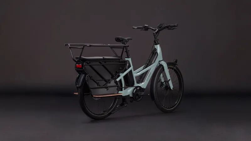 Cube Longtail Hybrid Comfort Family 800Wh Electric Cargo Bike in Haze and Reflex-7