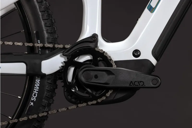 Cube Stereo Hybrid ONE44 HPC Pro 800Wh Electric Full Suspension Mountain Bike in Metallicwhite and Blue-2