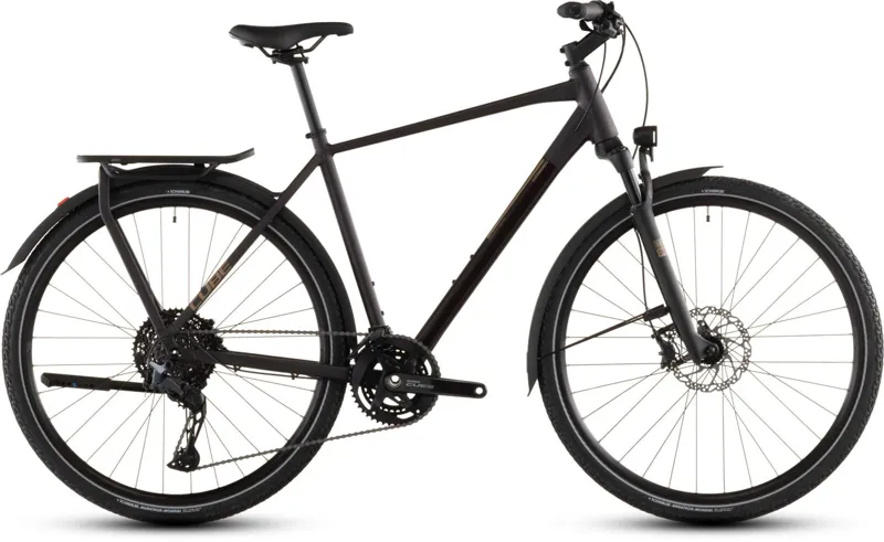 Cube Kathmandu SLX Hybrid Bike in Solareclipse and Gold