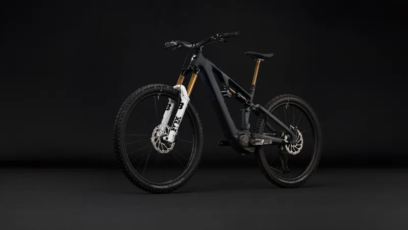 Cube AMS Hybrid 177 C:62 AT 600Wh Electric Full Suspension Mountain Bike in Carbon and White-8