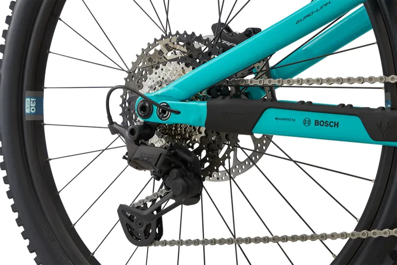 Whyte Bikes E-160 S MX Full Suspension Electric Mountain Bike in Turquoise with Black and White-3