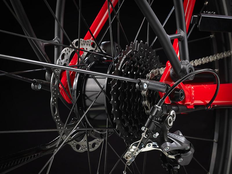 TREK Fx+ 2 250Wh Electric Hybrid Bike in Viper Red-2