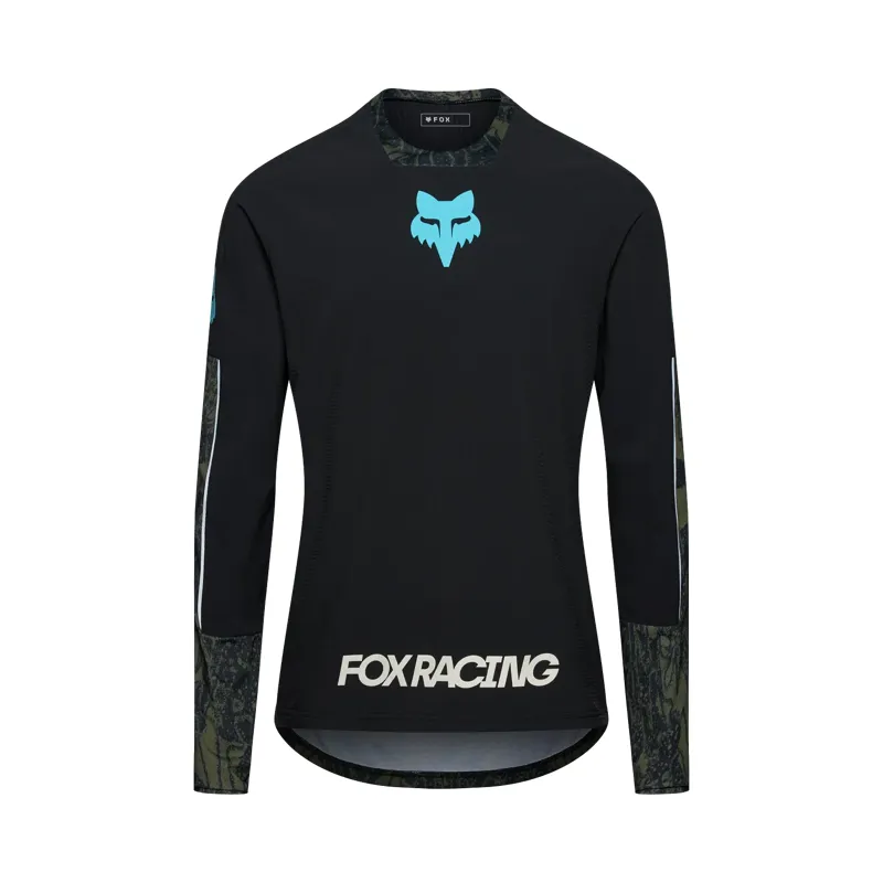 Fox Defend Thermal Jersey Lunar Special Edition Mountain Bike Jersey in Black