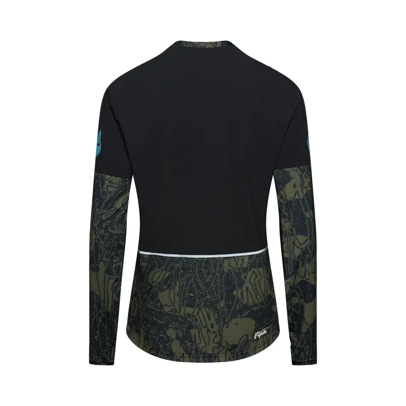 Fox Defend Thermal Jersey Lunar Special Edition Mountain Bike Jersey in Black-1