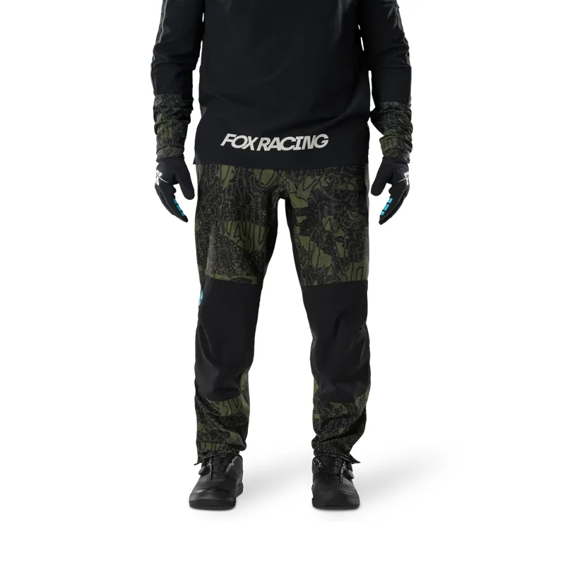 Fox Defend Fire Pant Lunar Special Edition Mountain Bike Trousers in Olive Green-2