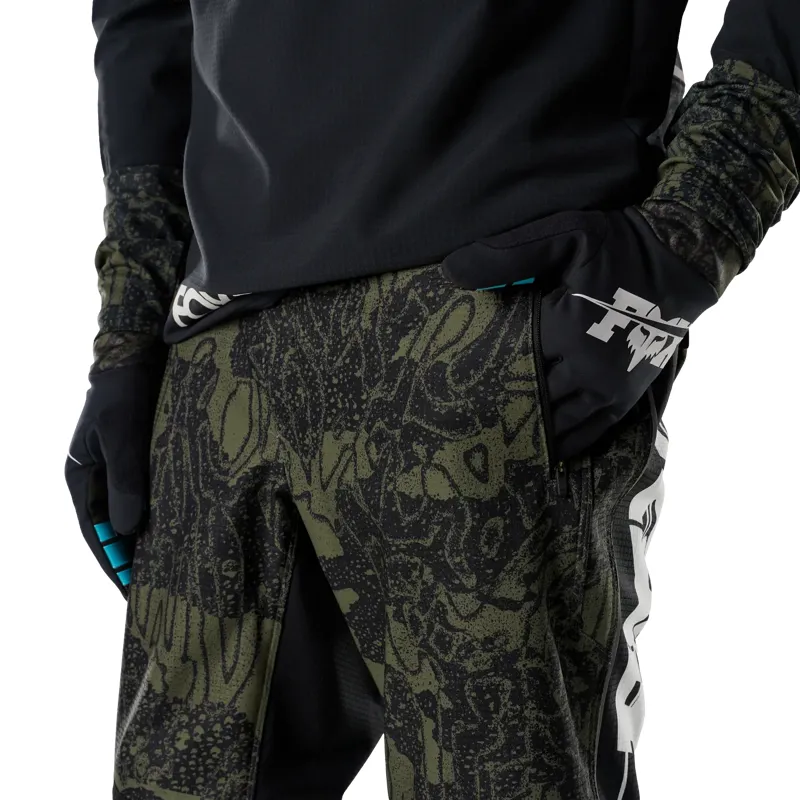 Fox Defend Fire Pant Lunar Special Edition Mountain Bike Trousers in Olive Green-5