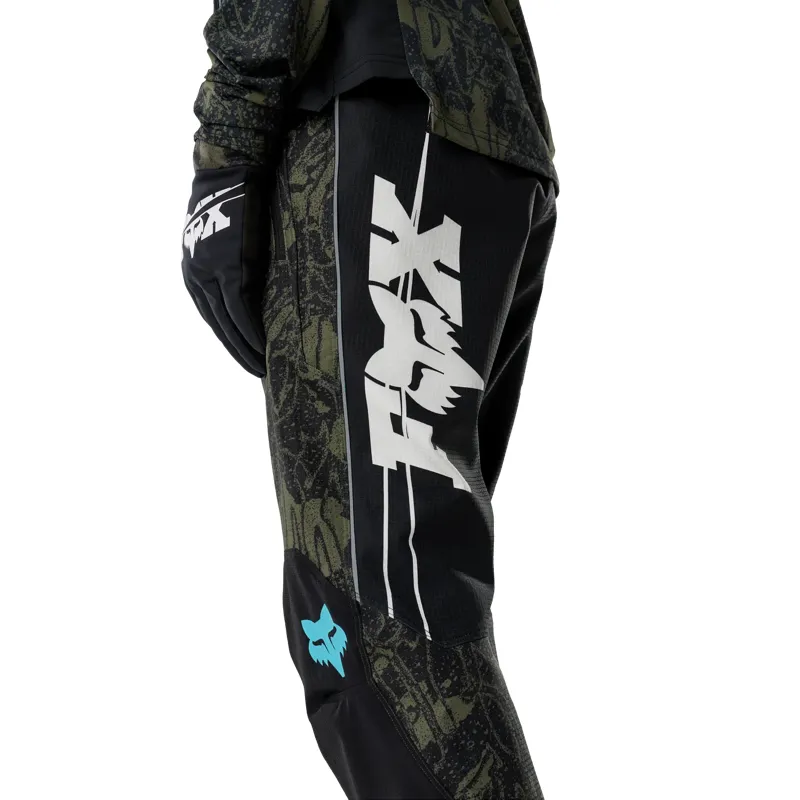 Fox Defend Fire Pant Lunar Special Edition Mountain Bike Trousers in Olive Green-6