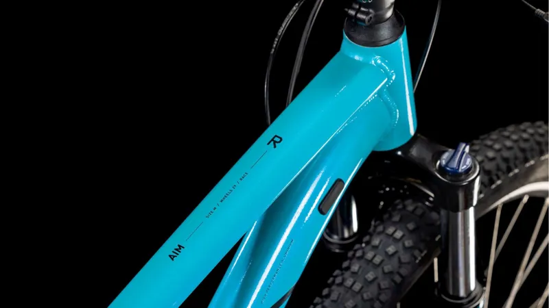 Cube Aim Race Mountain Bike in Swimmingpool and Black-2