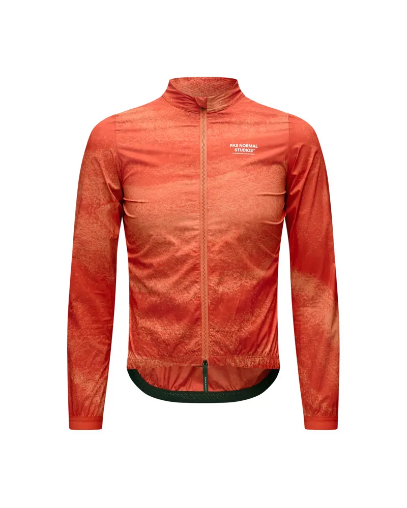 Pas Normal Studios Mechanism Stow Away Jacket in AOP Hibiscus Orange