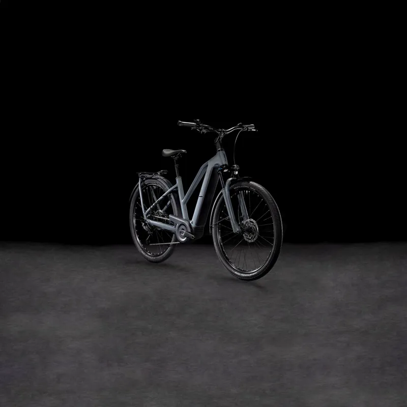 Cube Kathmandu Hybrid One Trapeze 800Wh Electric Hybrid Bike in Shadowgrey and Black-6