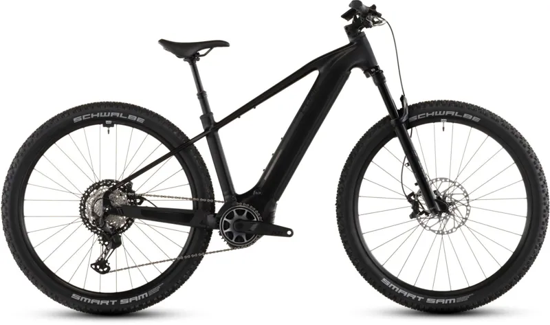 Cube Reaction Hybrid SLX 800Wh Electric Mountain Bike in Silverdust and Chrome