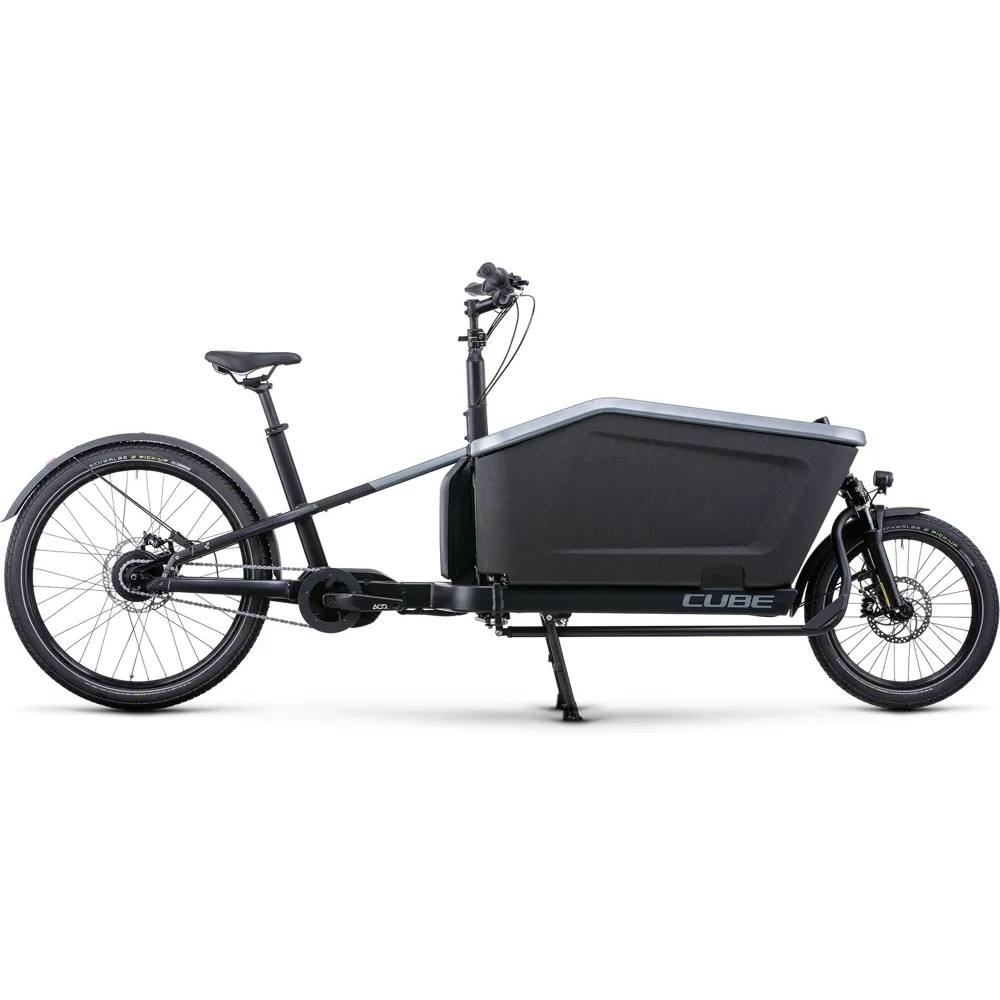 Team Cycles Cube Cargo Hybrid 500Wh Cargo Bike in Flashgrey and Black | Interest FREE Finance & Online Refund Policy.