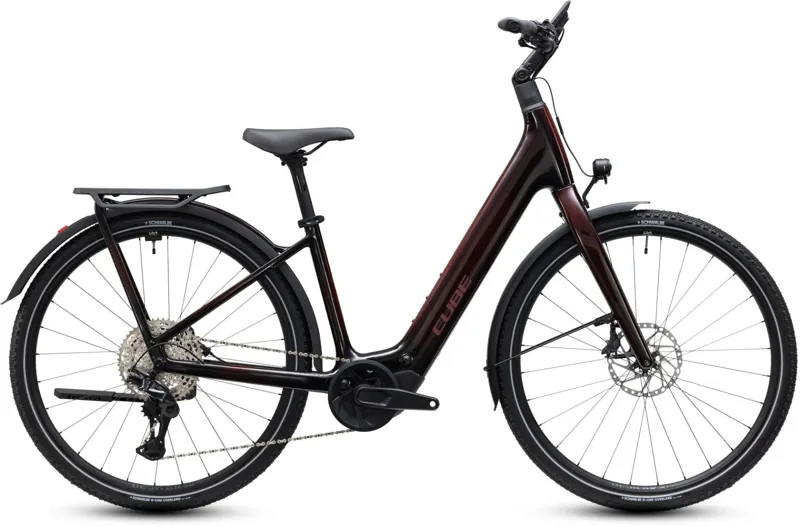 Cube Kathmandu Hybrid C:62 SLX EE 400Wh Electric Hybrid Bike in Liquidred and Red