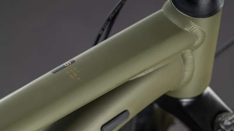 Cube Aim SLX Mountain Bike in Dustyolive and Gold-3