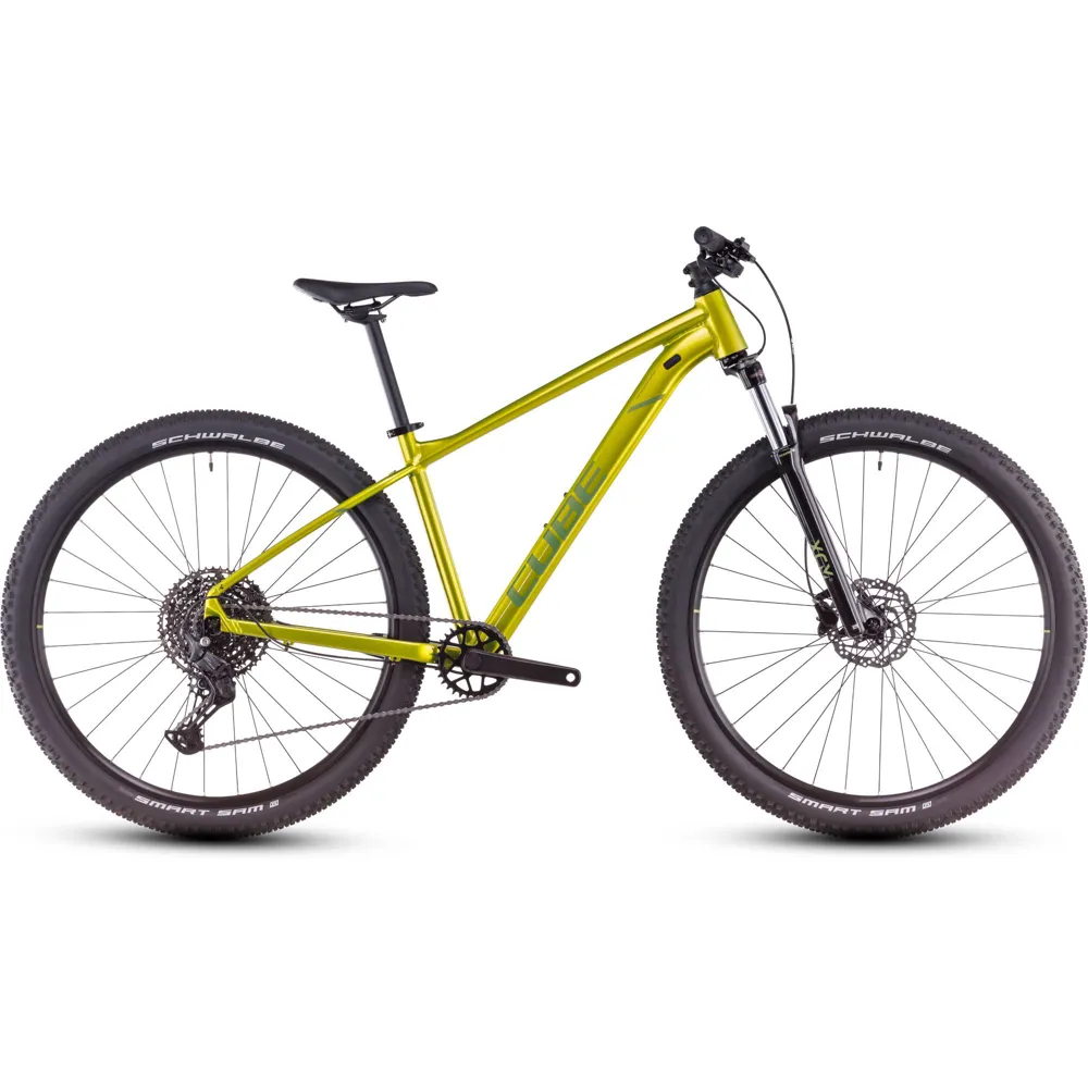 Team Cycles Cube Aim SLX Mountain Bike in Flashlime and Juniper | Interest FREE Finance & Online Refund Policy.