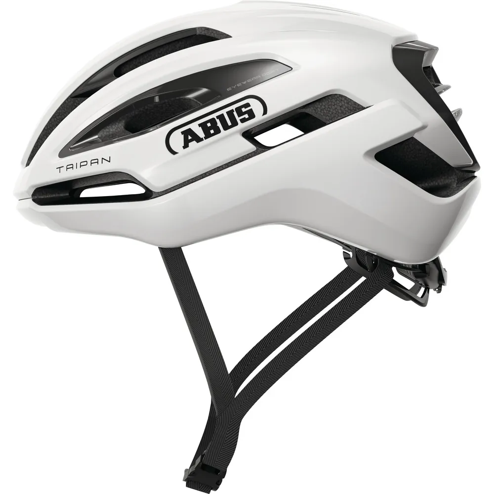Team Cycles Abus Taipan Road Cycling Helmet in Shiny White | Interest FREE Finance & Online Refund Policy.