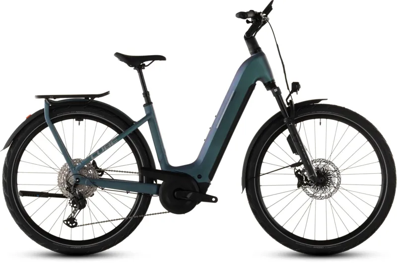 Cube Kathmandu Hybrid EXC EE 800Wh Electric Hybrid Bike in Smaragdgrey and Prism