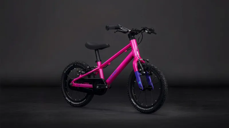 Cube Numove 140 Kids Bike in Fucsia and Plum-6