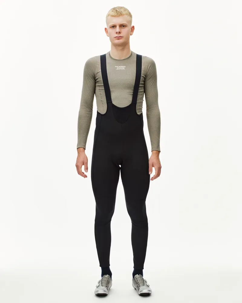 Pas Normal Studios Men's Mechanism Deep Winter Long Bibs in Black-2