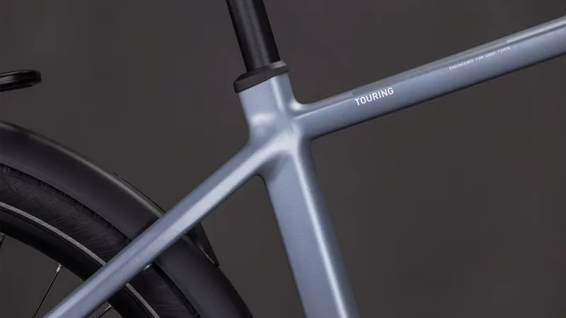 Cube Touring Hybrid Pro 800Wh Electric Hybrid Bike in Pearlgrey and Grey-4