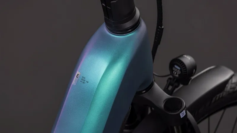 Cube Kathmandu Hybrid EXC EE 800Wh Electric Hybrid Bike in Smaragdgrey and Prism-3