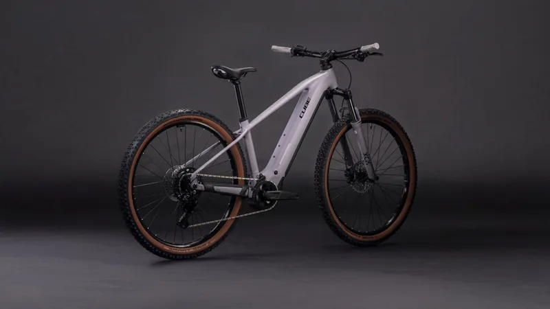 Cube Reaction Hybrid Performance 600Wh Electric Mountain Bike in Plumgrey-6