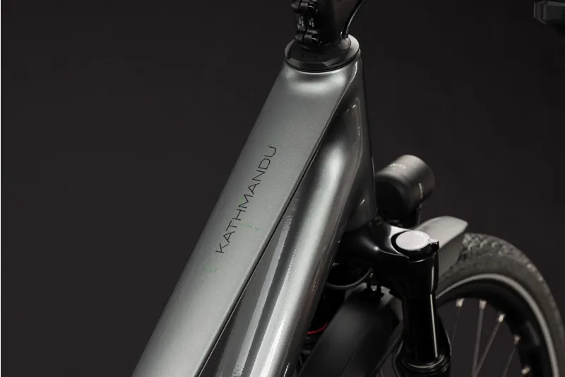 Cube Kathmandu SLT T Hybrid Bike in Flashgrey and Chrome-3