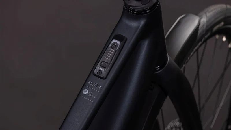 Cube Editor Hybrid Pro FE 400Wh Electric Hybrid Bike in Coal and Prism-1