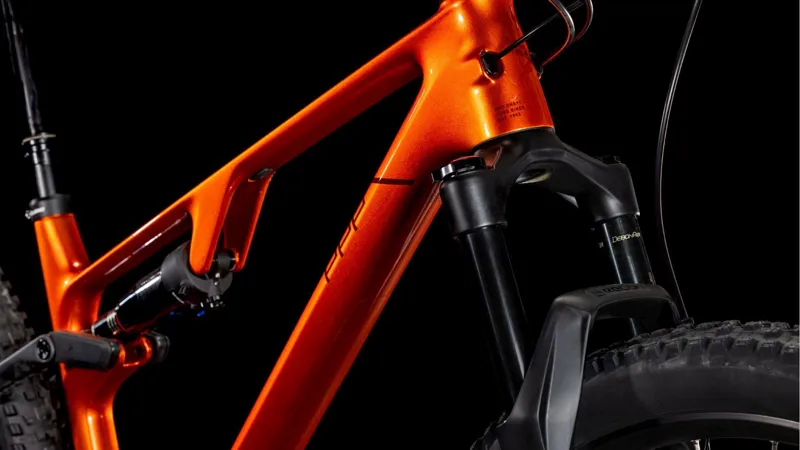 Cube AMS ONE11 C:68X Pro 20 Full Suspsnesion Mountain Bike in Electricorange Carbon-4