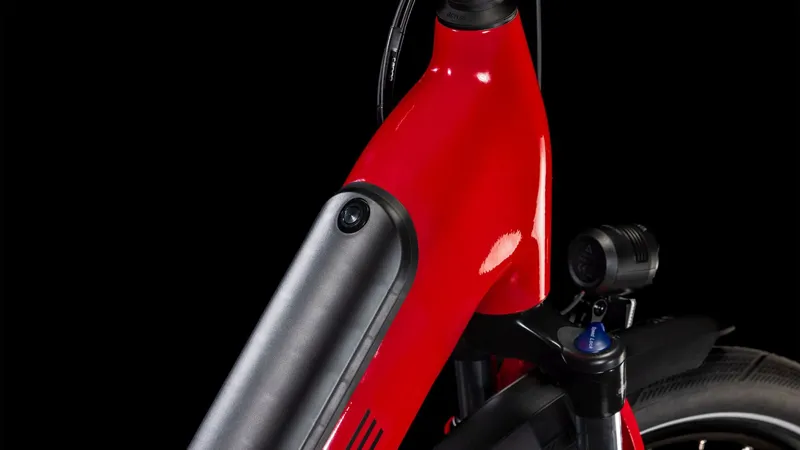 Cube Supreme Hybrid Comfort Pro EE 625Wh Electric Hybrid Bike in Firered and Black-2