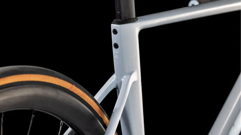 Cube Litening Air C:68X Pro Road Bike in Foggrey and White-1