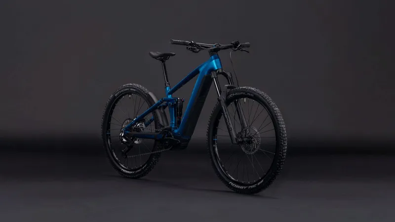 Cube Stereo Hybrid ONE44 EX 800Wh Electric Full Suspension Mountain Bike in Electricblue and Blue-7