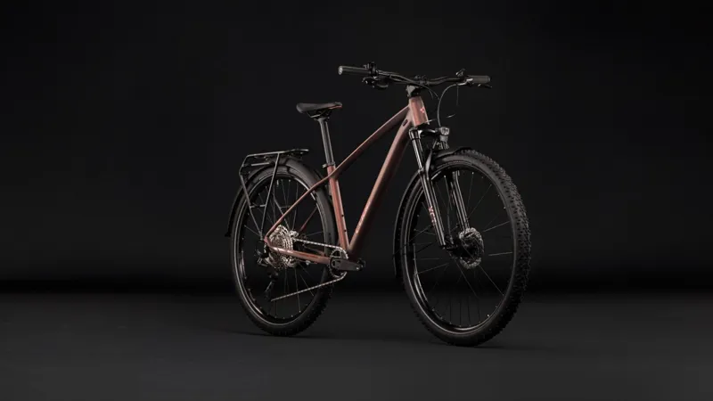 Cube Aim SLX FE Hardtail Mountain Bike in Rustyrose and Peach-8
