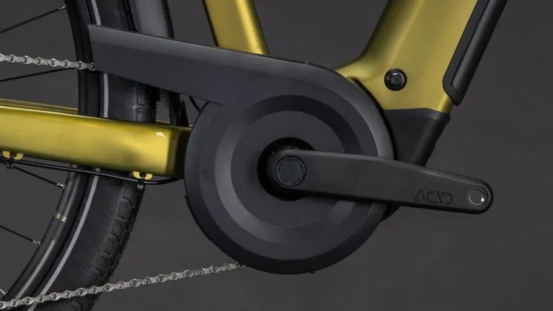 Cube Touring Hybrid Pro EE 800Wh Electric Hybrid Bike in Goldenlime and Black-3