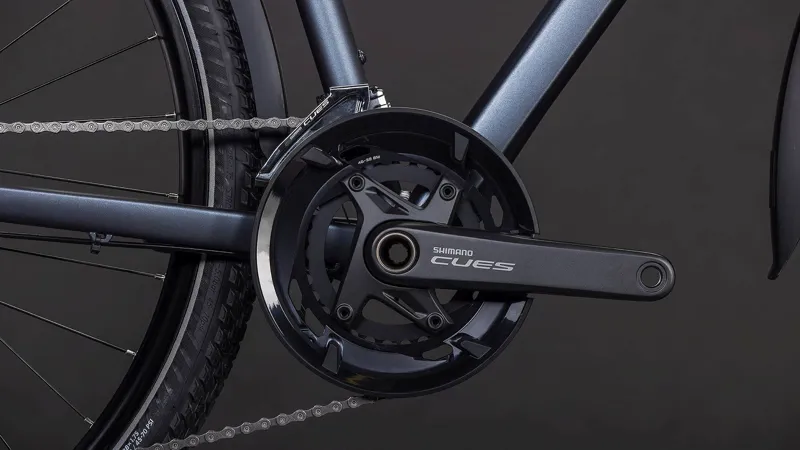 Cube Kathmandu EXC Hybrid Bike in Metallicgrey and Chrome-2