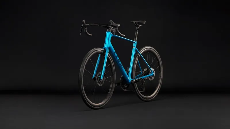 Cube Attain C:62 SLX Road Bike in Bali and Blue-7
