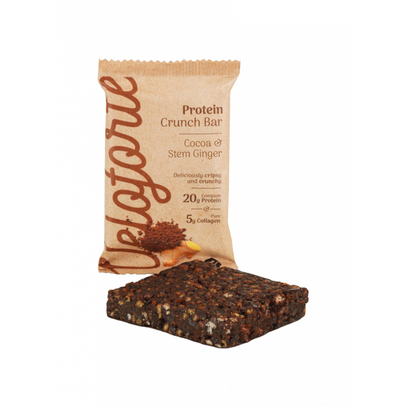 Veloforte High Protein Crunch Bar in Cocoa Stem Ginger-1