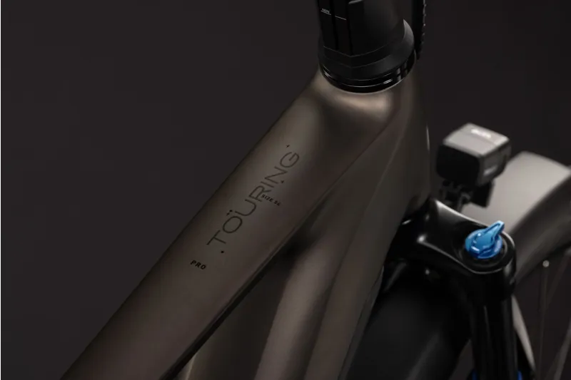 Cube Touring Hybrid Pro 800Wh Electric Hybrid Bike in Metallicumbra and Black-2