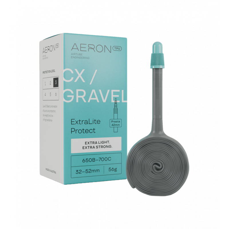 Aeron CX Gravel ExtraLite Protect Inner Tube - 650b and 700c x 32 - 52c-1