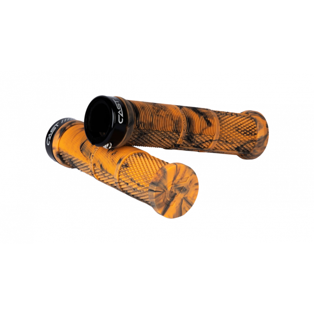 Team Cycles Cast Bamba Mountain Bike Grips in Orange | Interest FREE Finance & Online Refund Policy.
