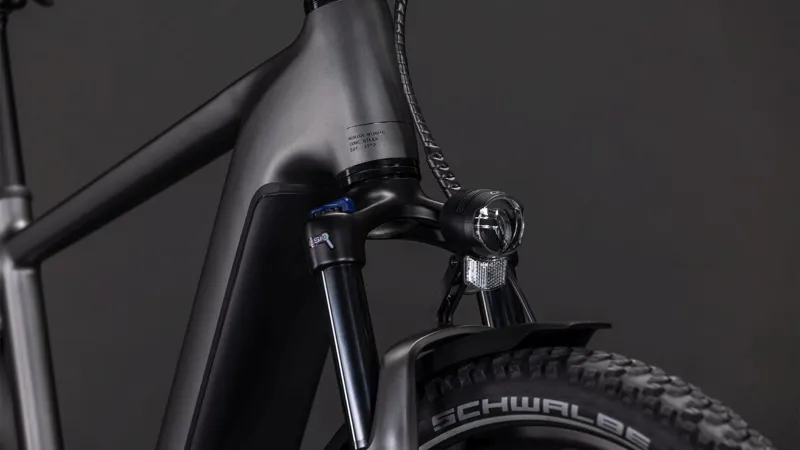 Cube Nuride Hybrid Performance 600Wh Electric Hybrid Bike in Slabgrey and Black-3