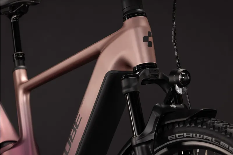 Cube Nuride Hybrid ONE11 HPC SLX 800Wh Electric Hybrid Bike in Mauve and Black-4