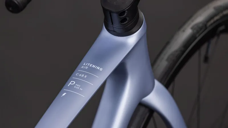 Cube Litening Air C:68X Pro Road Bike in Skyscraper and White-3