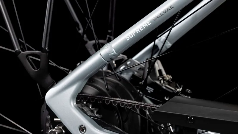 Cube Supreme Hybrid Deluxe SLX EE 625Wh Electric Hybrid Bike in Polargrey and White-1