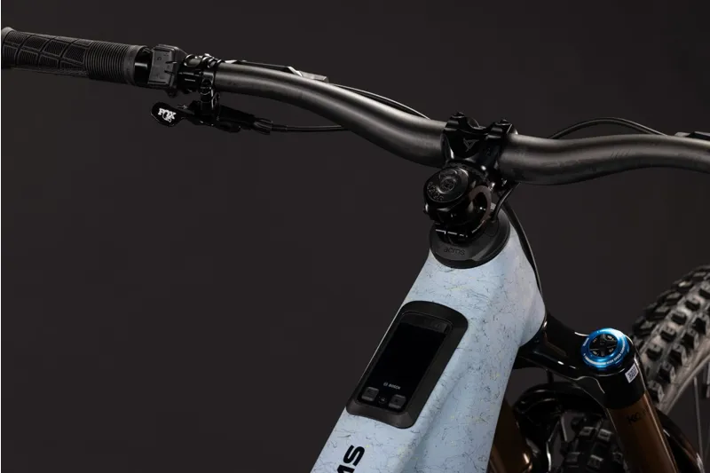 Cube AMS Hybrid 177 C:62 Super TM 600Wh Electric Full Suspension Mountain Bike in Artichoke and Lime-1