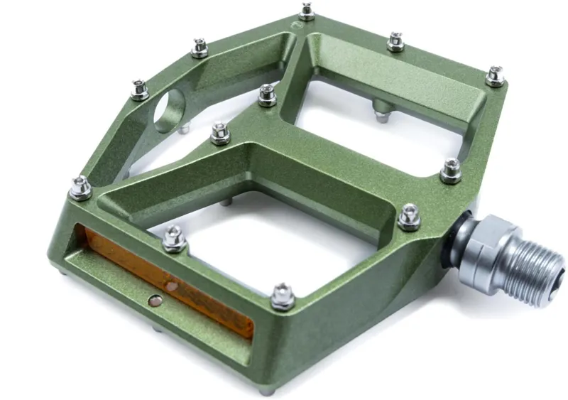 Acid A3-ZP R Flat Mountain Bike Pedals in Olive-1