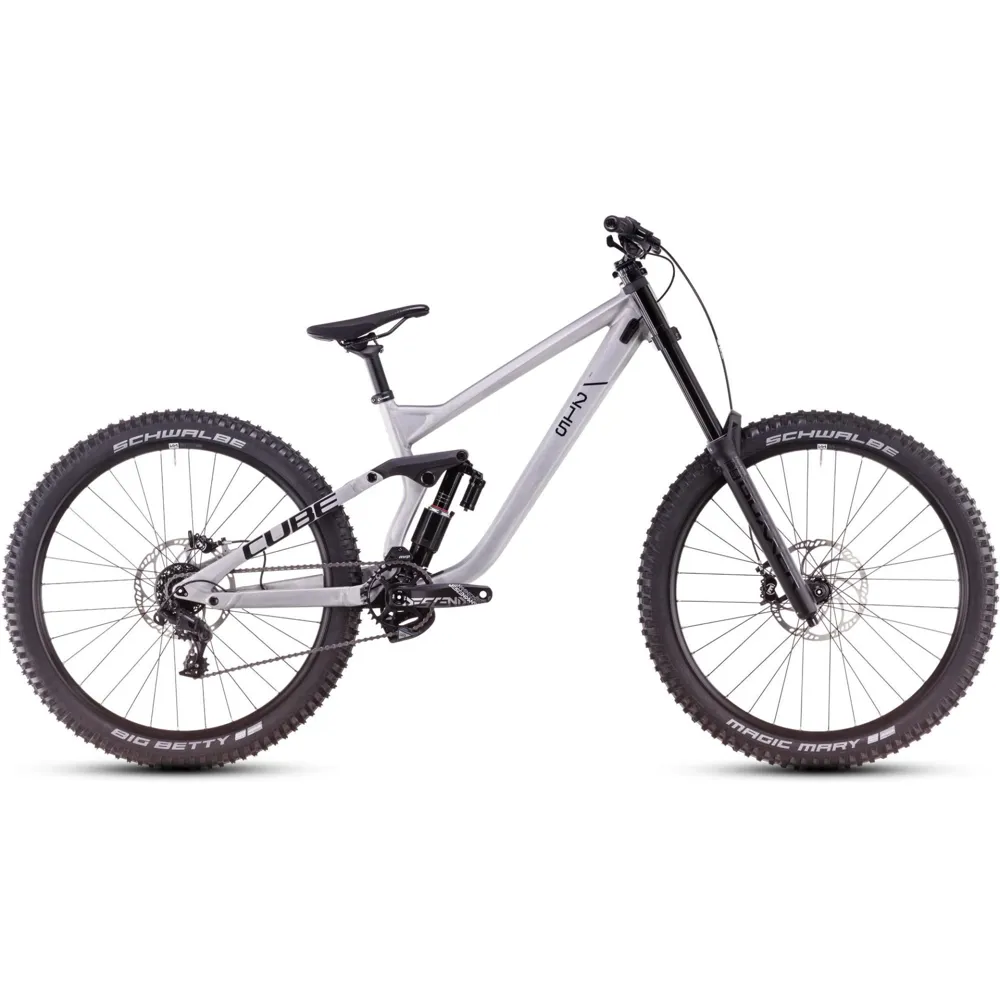 Team Cycles Cube Two15 Pro Full Suspension Mountain Bike in Rawmetal and Black | Interest FREE Finance & Online Refund Policy.