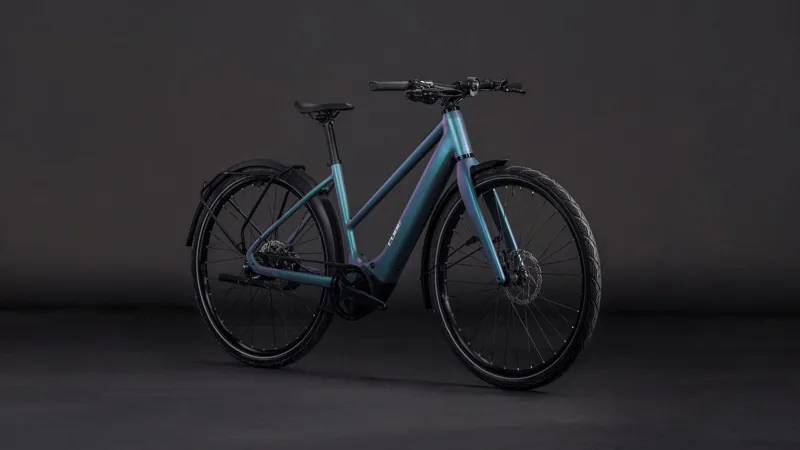 Cube Editor Hybrid SLT FE T 400Wh Electric Hybrid Bike in Smaragdgrey and Prism-7