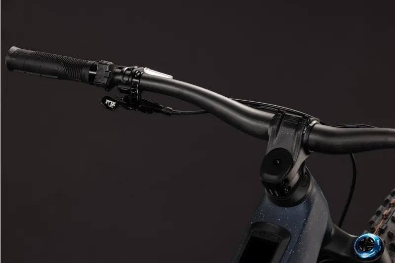 Cube Stereo Hybrid ONE77 HPC SLT 800Wh Electric Full Suspension Mountain Bike in Bluegalaxy and Grey-1